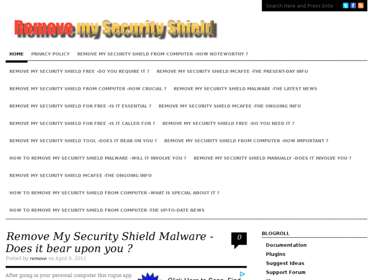 www.removemysecurityshield.com