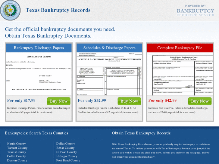 www.texasbankruptcyrecords.com