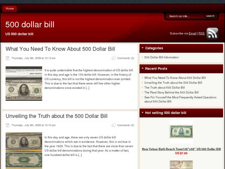 www.500dollarbill.net