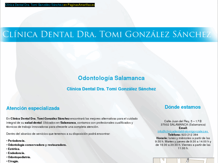 www.clinicadentaldratomigonzalez.es