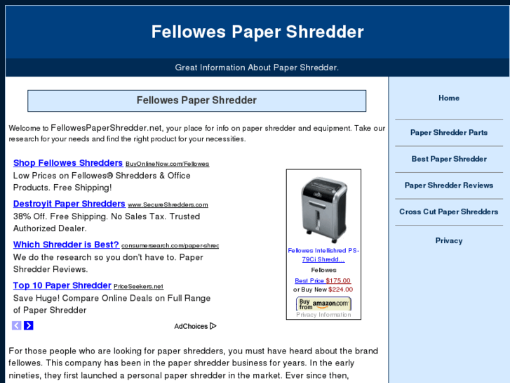 www.fellowespapershredder.net