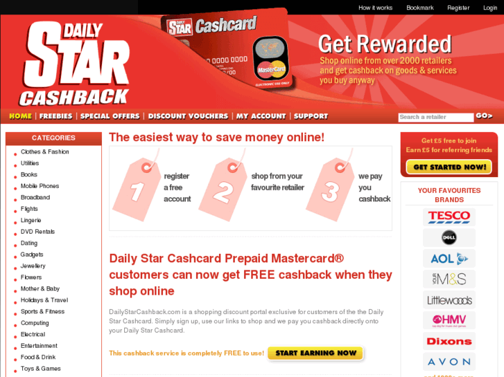 www.dailystarcashback.com