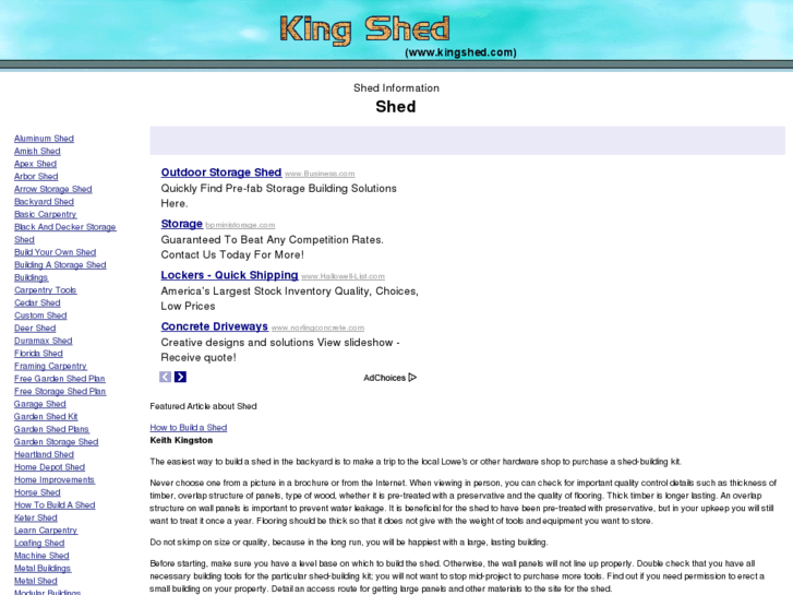 www.kingshed.com