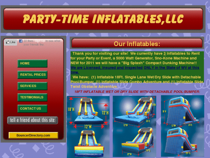 www.party-timeinflatablesllc.com