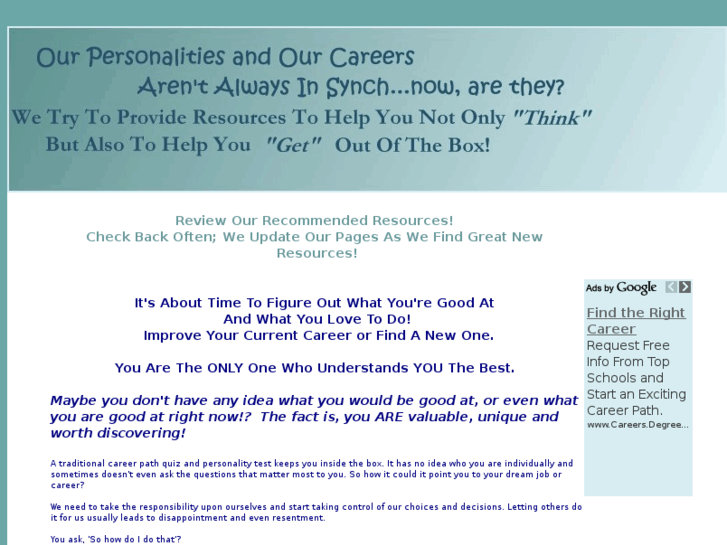 www.personalityandcareers.com