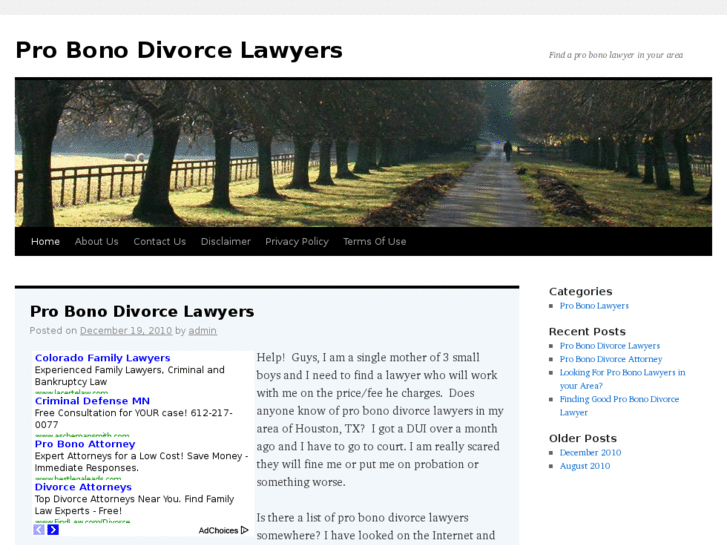 www.probonodivorcelawyers.org