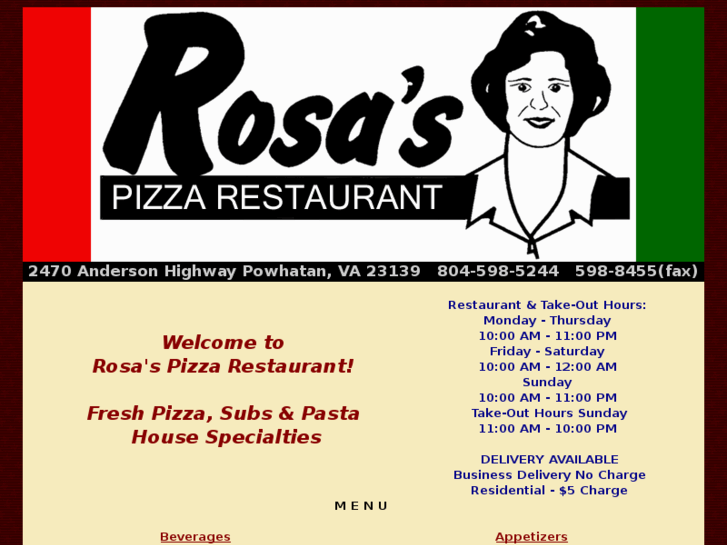 www.rosaspizzarestaurant.com