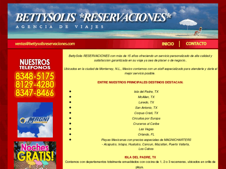 www.bettysolisreservaciones.com