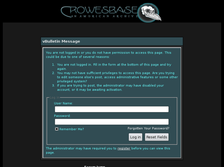 www.crowesbase.net