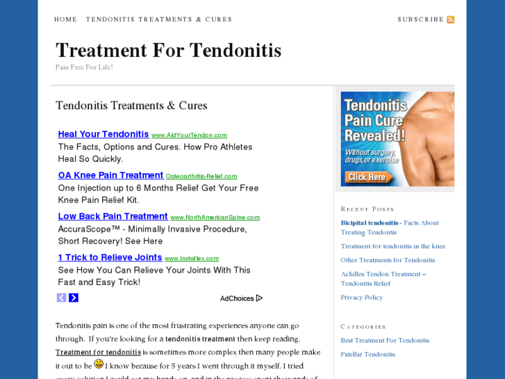 www.treatmentfortendonitis.net