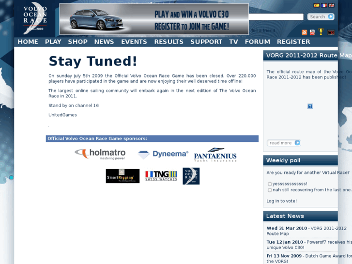 www.volvoleagueinvirtualregatta.com