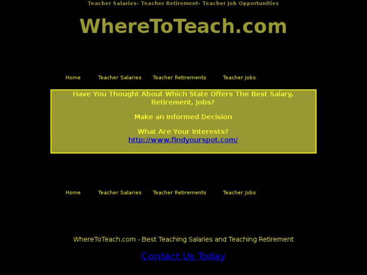 www.wheretoteach.com