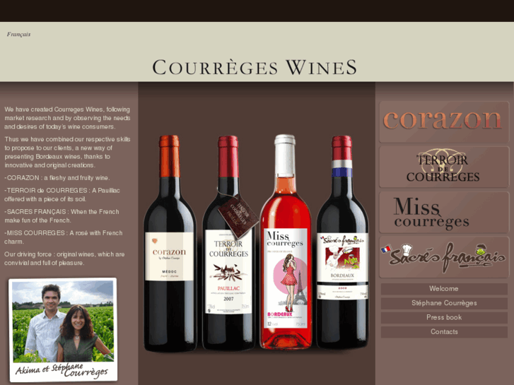 www.courreges-wines.com