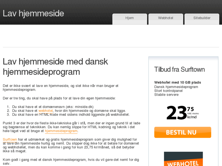 www.lav-hjemmeside.dk