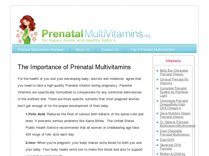 www.prenatalmultivitamins.org