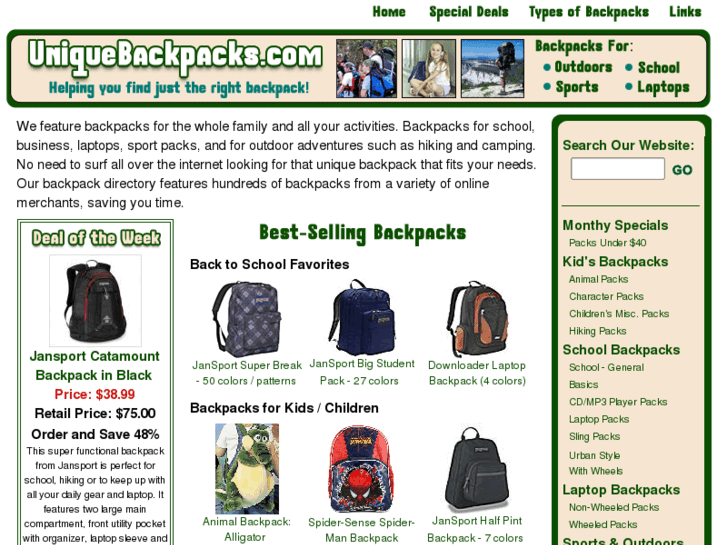 www.uniquebackpacks.com