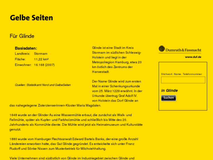 www.gelbeseiten-glinde.com