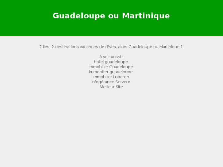 www.guadeloupeoumartinique.com