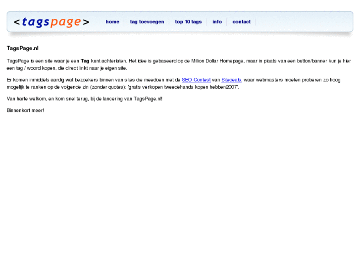 www.tagspage.nl