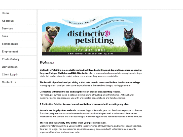 www.distinctivepetsitting.com