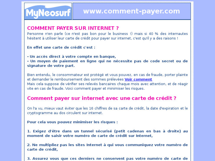www.comment-payer.com