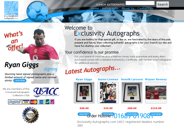 www.exclusivityautographs.com