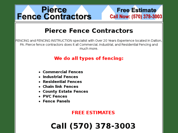 www.piercefencecontractors.com