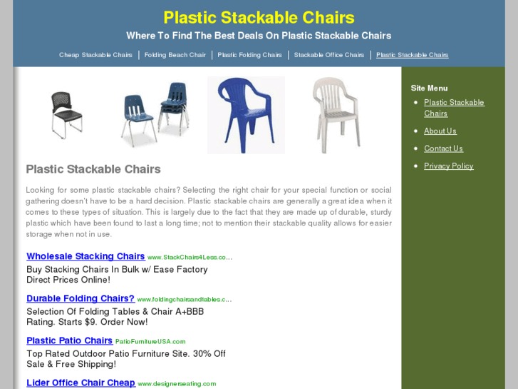 www.plasticstackablechairs.org