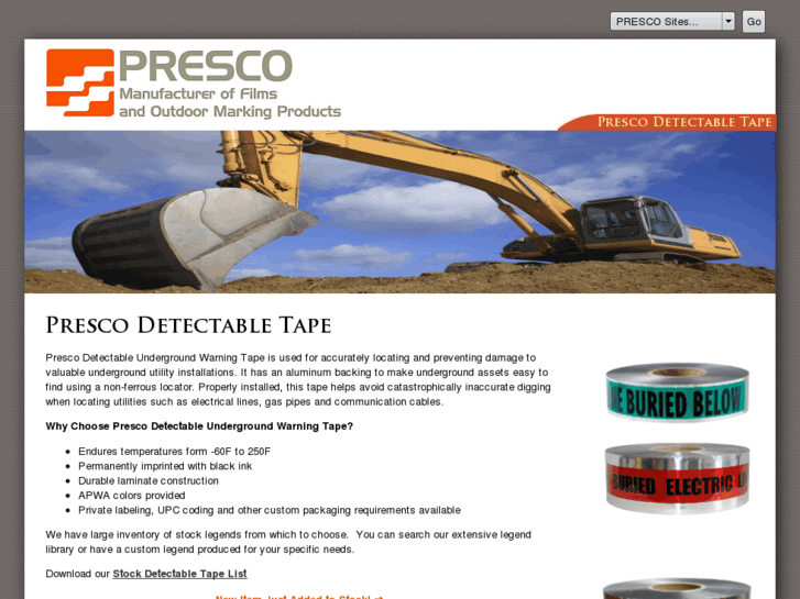 www.prescodetectabletape.com