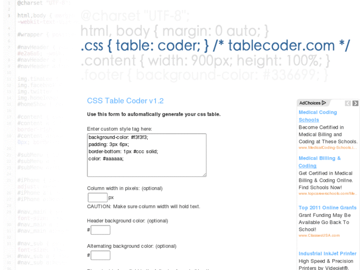 www.tablecoder.com