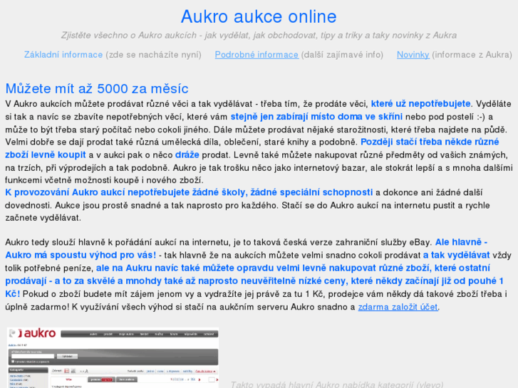 www.aukro-aukce.cz