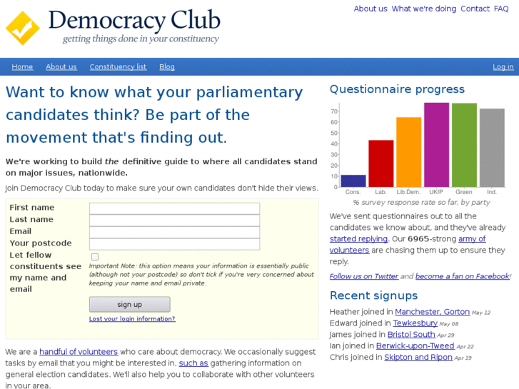 www.democracyclub.org