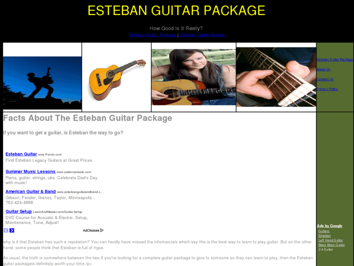 www.estebanguitarpackage.com