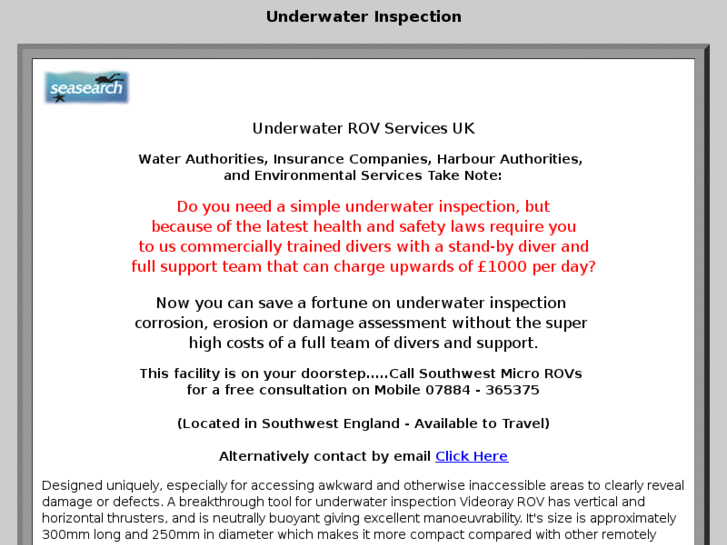 www.underwaterinspectionrov.com