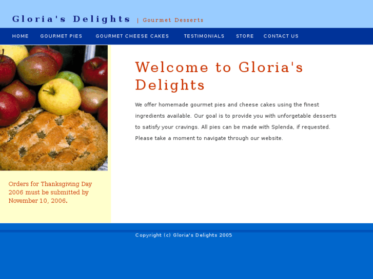 www.gloriasdelights.com