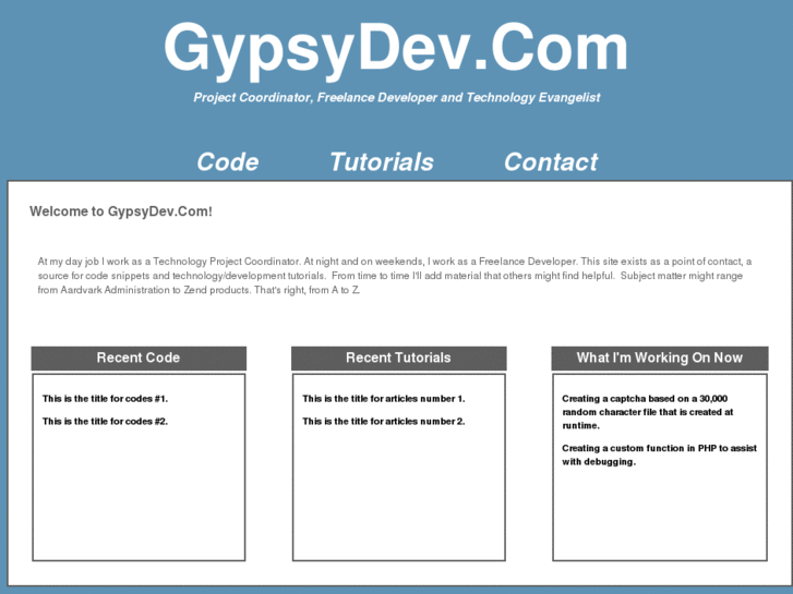 www.gypsydev.net