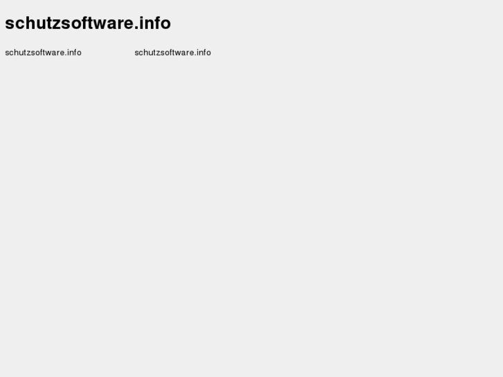 www.schutzsoftware.info