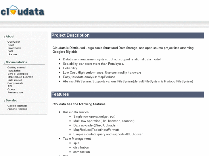 www.cloudata.org