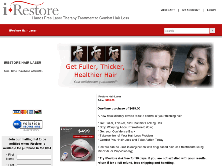 www.irestorehairlaserproducts.com