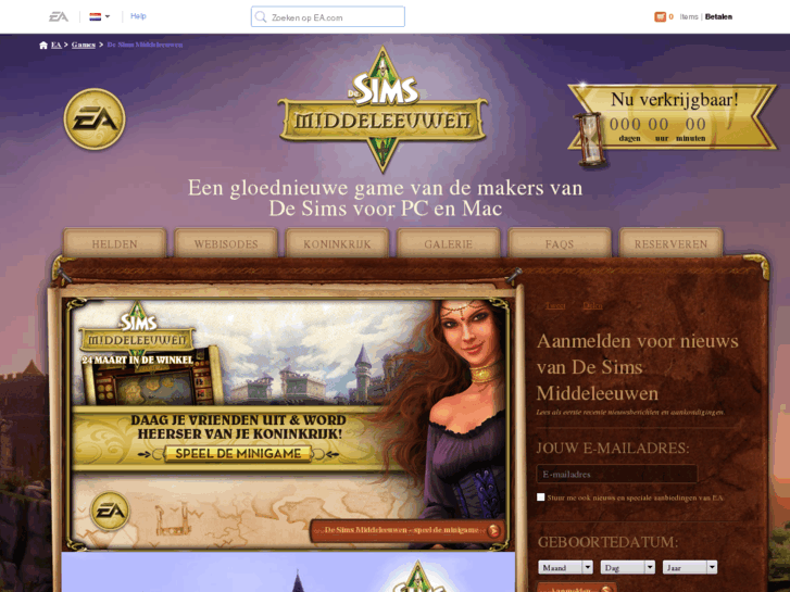 www.thesimsmedieval.nl