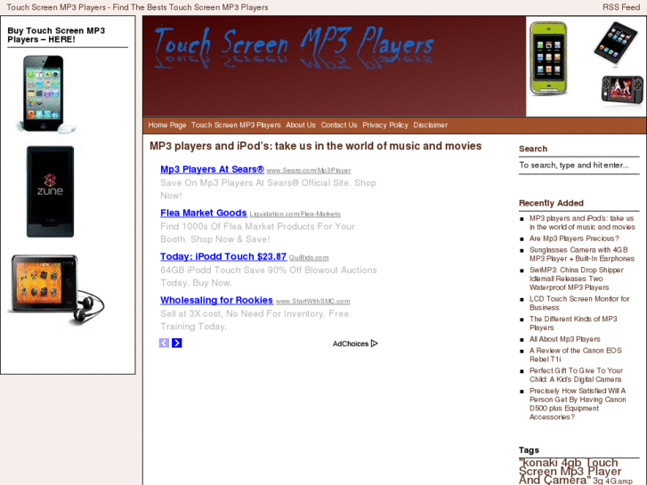 www.touchscreenmp3players.info