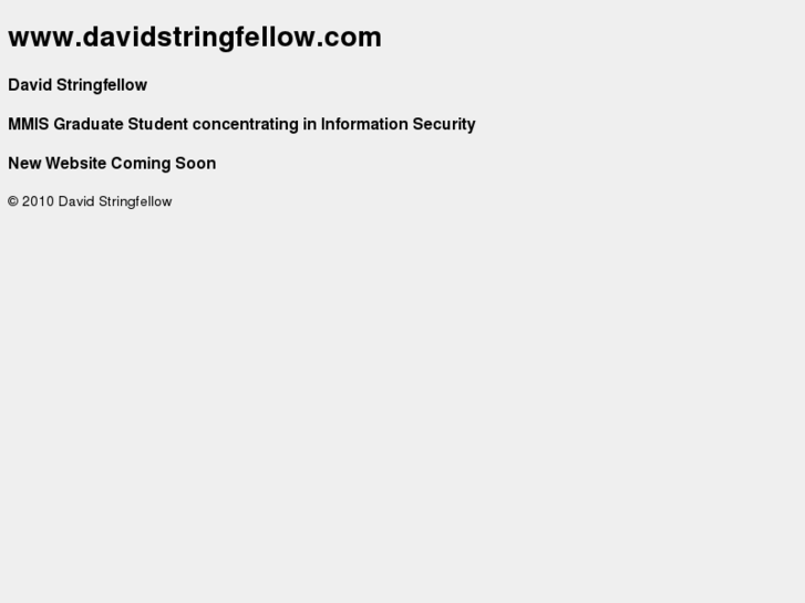 www.davidstringfellow.com