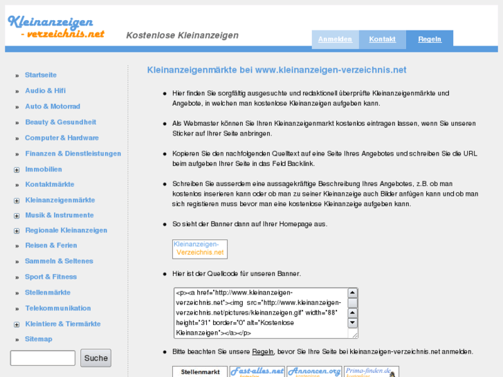 www.kleinanzeigen-verzeichnis.net