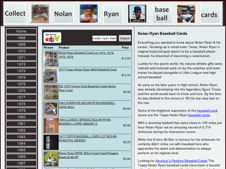 www.nolanryanbaseballcards.net