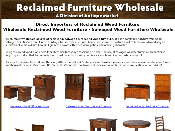 www.reclaimedfurniturewholesale.com