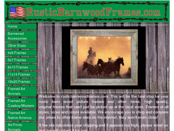 www.rusticbarnwoodframes.com