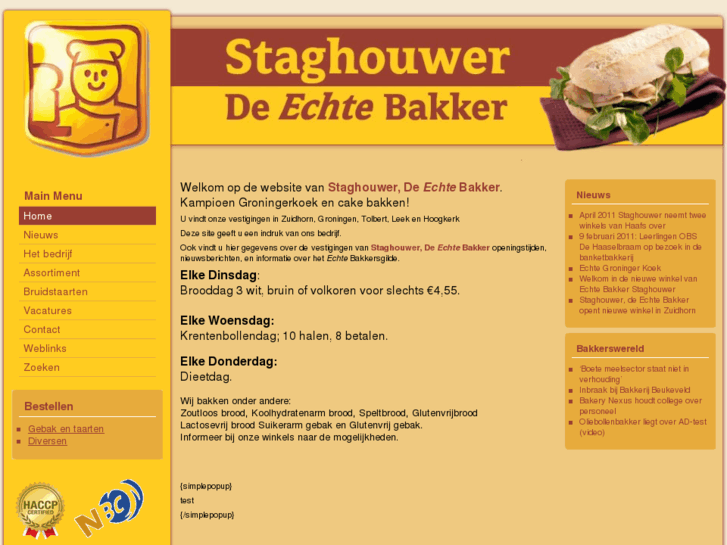 www.bakkerijstaghouwer.nl