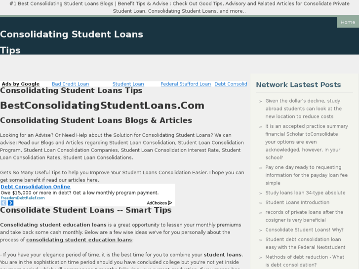 www.bestconsolidatingstudentloans.com