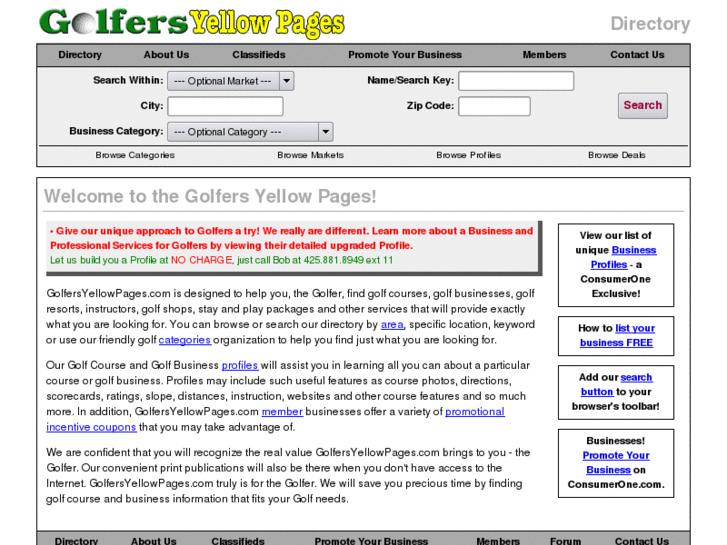 www.golfersyellowpages.com