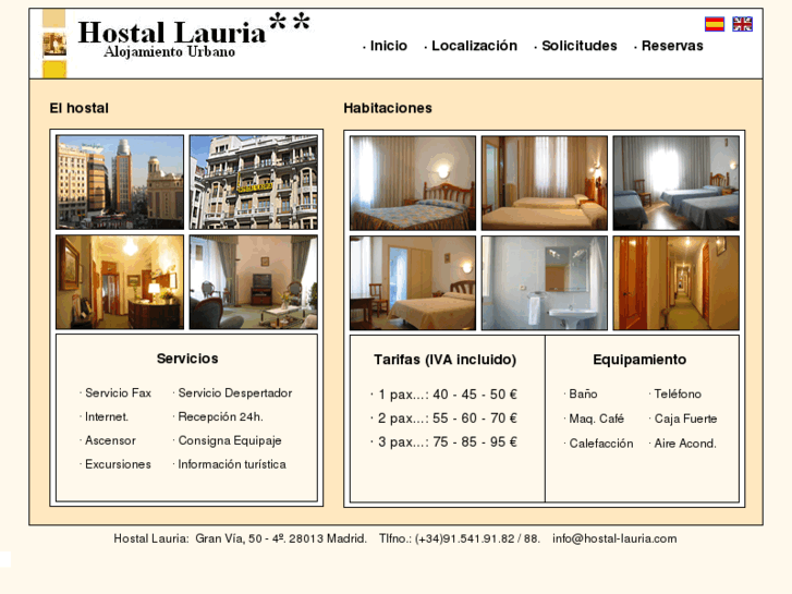 www.hostal-lauria.com